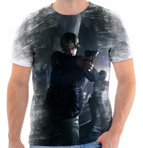 D1 Camisa Camiseta Personalizada Resident Evil Le...