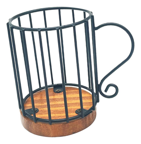 Soporte Para Filtro De Café, Caja De Hierro Para B Negro