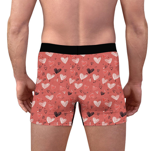 Cómodos Bóxers Con Estampado Digital Para Hombre, Transpirab