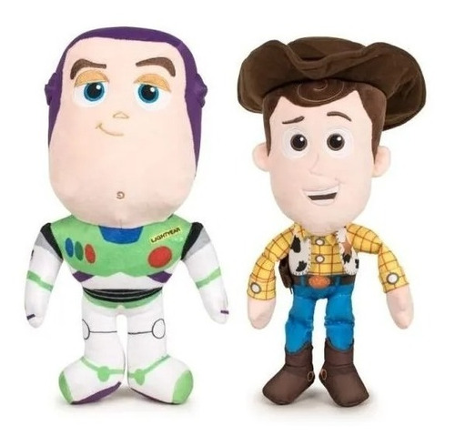 Peluche Woody Y Buzz Con Sonido 30 Cm Toy Story Arbrex 8507