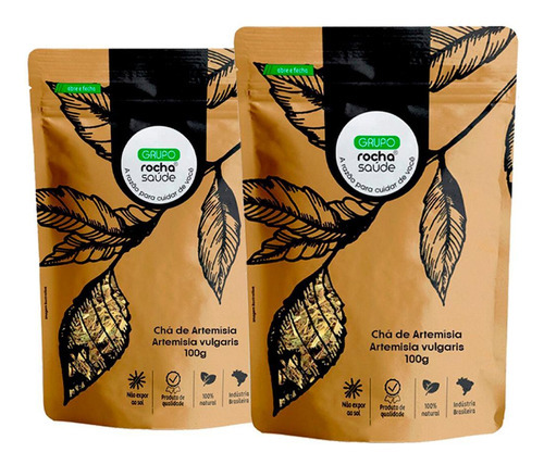Kit 2 Pct Chá De Artemísia - Artemisia Vulgaris - L. -100g