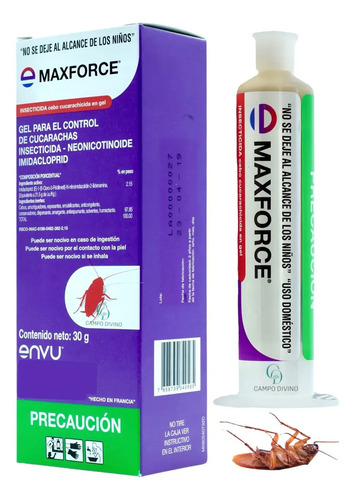 Maxforce Jeringa 30 Gr Veneno Para Cucarachas Max Force