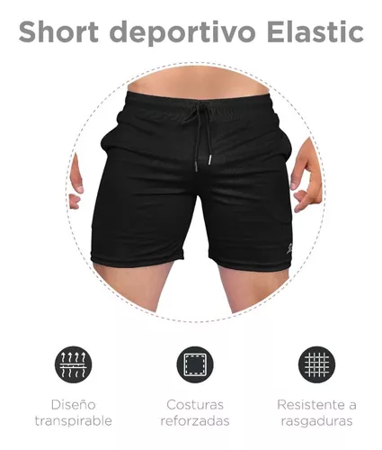 Short Deportivo Hombre Red Baboon Fit Gray Short Deportivo Ajustable M