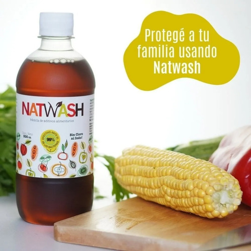 Imagen 2 de 10 de Natwash Lava Frutas Y Verduras 100% Natural Orgánico Eco