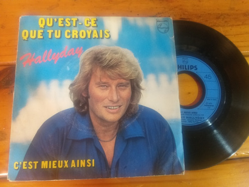 Johnny Hallyday Quest Tu Vinilo Simple 7 Francia Rock & Roll