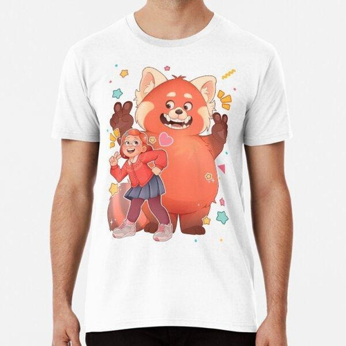 Remera Volviendo A Red Mei Lee Y Red Panda Algodon Premium 