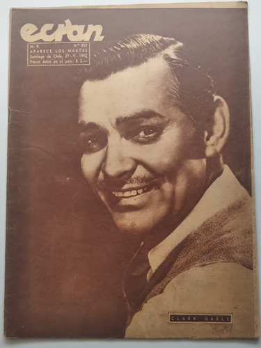 Revista Ecran N° 853 27 De Mayo De 1947 Clarke Gable 