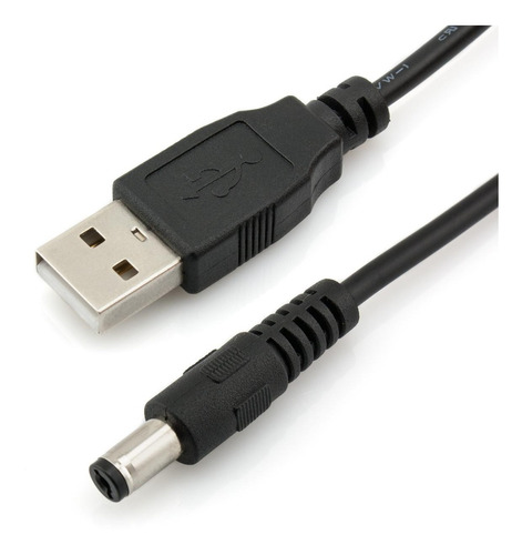 Cable De Alimentación De 5v Cc De Usb A 5,5 Mm X 2,1 Mm