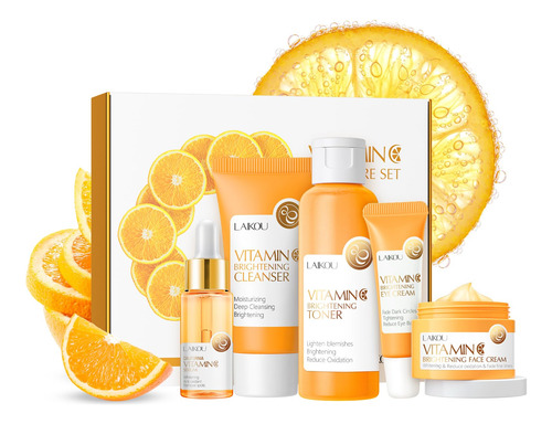 Set Para El Cuidado De La Piel Laikou Vitamin C Con Limpiado