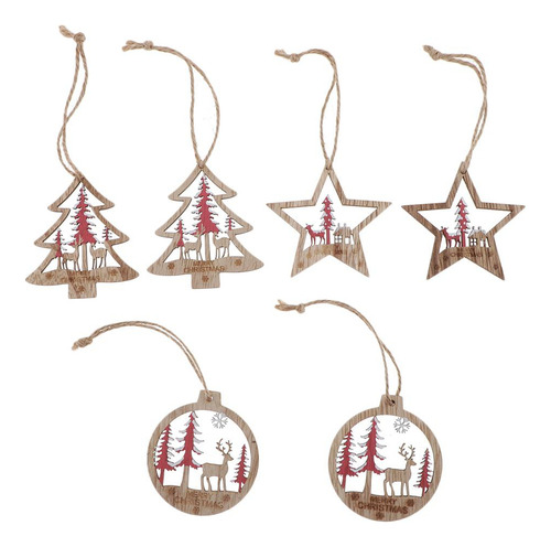2 Decoración De Fiesta De Navidad Diy Craft Rojo