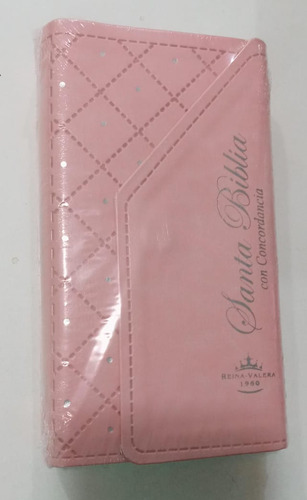 Biblia Rosa Estuche Tipo Cartera Elegante Reina Valera 1960