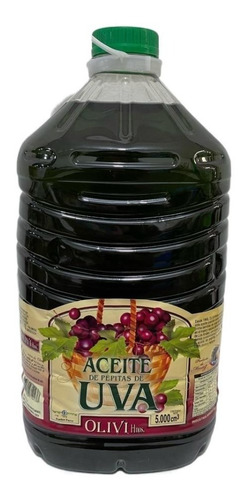 Aceite De Pepitas Uva Olivi Hnos Comestible En Bidon Pet X5l