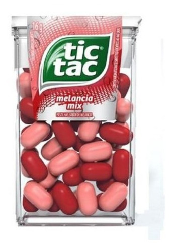 Kit 14 Pastilha Bala Tic Tac Sabor Melancia 16g X 224g