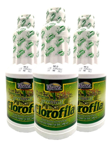 Imagen 1 de 4 de Clorofila Liquida Ypenza 500ml Concentrado De Greenleaf(3pz)
