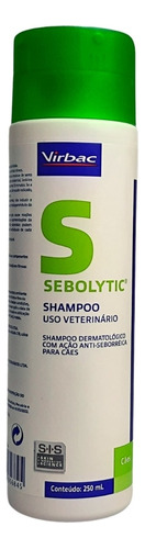 Shampoo Sebolytic Spherulites Virbac Para Cães 250ml Fragrância Sem fragrância Tom de pelagem recomendado Todas as Pelagens