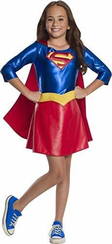 Disfraz De Supergirl De Lujo De Dc Super Hero Girl, Medio.