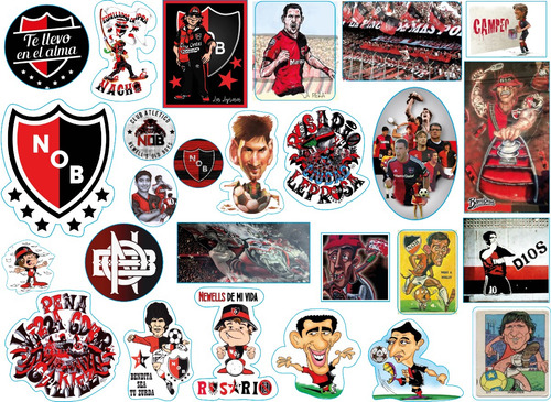 Stickers River, Newlls Futbol Calcos Termos Compu Mate Celu