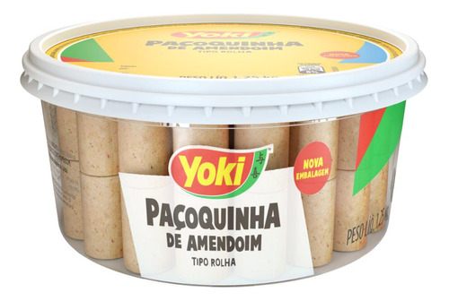 Paçoquinha De Rolha Tradicional Brasileira Yoki Pote 1,250kg