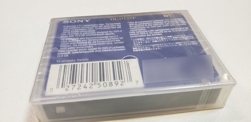 Imagem 2 de 2 de Fita Dat Sony 12gb\24gb Dgd 125p Dds-3