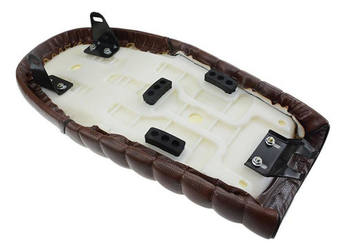 , Marrón Moto Café Racer Asiento Retro Asiento Plano .