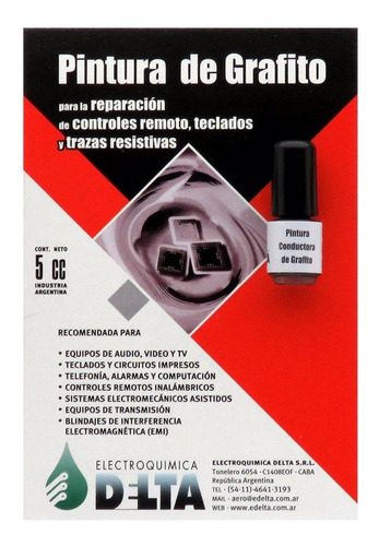 Pintura De Grafito Delta Para Controles Remotos 5cc