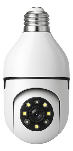 Camera Lampada Wifi Seguranca 360 Panoramica Sd App Pix Link