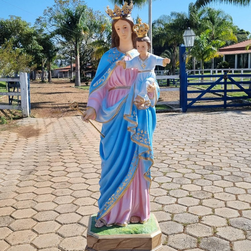 Nossa Senhora Auxiliadora, Resina, 130cm Com Coroa