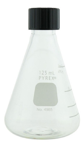 Matraz Erlenmeyer 125 Ml Pyrex C/tapon