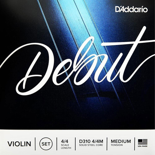 Encordadura Daddario D310 4/4m Para Violín Serie Debut