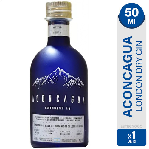 Gin Aconcagua Miniatura London Dry Handcrafted - 01mercado