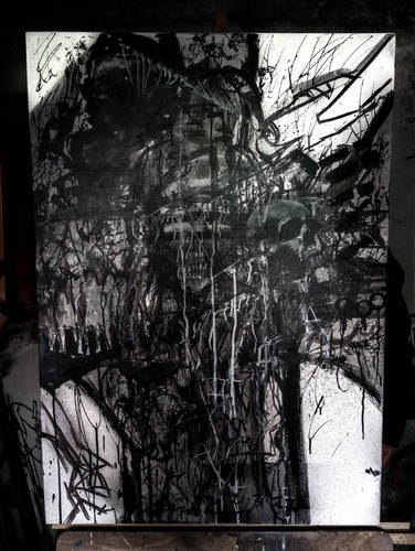 Tríptico Acrílico 70x100cm Original Artista Carlos Martinez