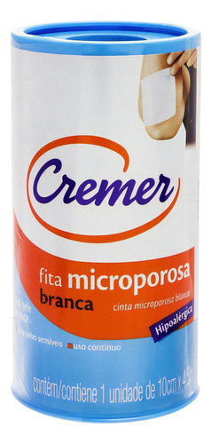 Fita Microporosa Cremer Branca 10cm X 45m