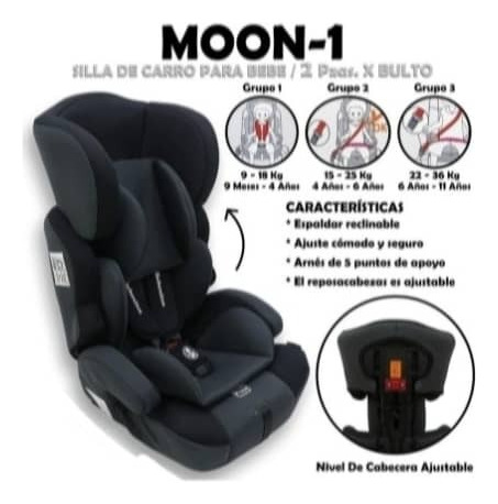 Silla De Carro Black X2