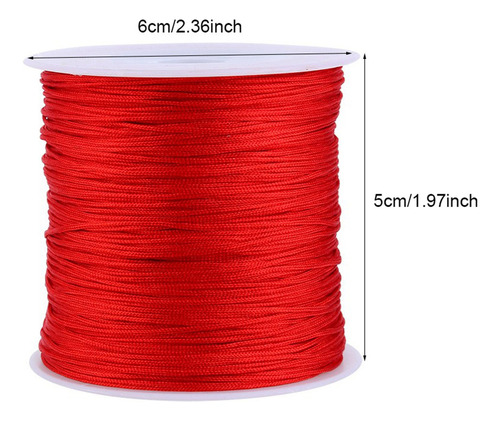 Hilo Cola De Ratón De Nailon 100 M X 0.8 Mm For Macramé K2
