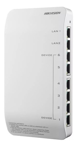 Switch /video Distribuidor Hikvision Ds-kad606-n C/ Fuente