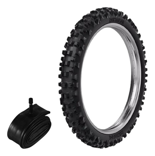 Kit Pneu 90/90-21 Rmx35 Rinaldi + Câmara