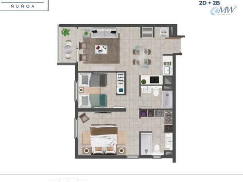 Departamento Nuevo 2d 2b.ñuñoa. Pregunta Por Tu Descuento