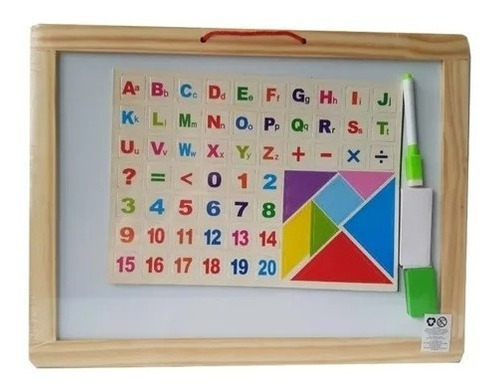 Tablero  De Pared Para Niños Doble Cara Tiza Y Marcador