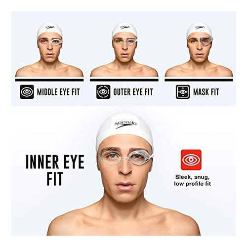 Lentes De Natación Unisex Speedo Plateado1