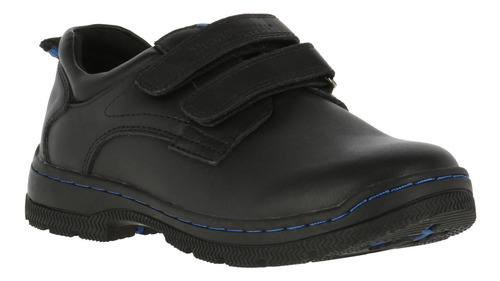 Zapato Cuero New I Work Velcro Negro Hush Puppies Kids