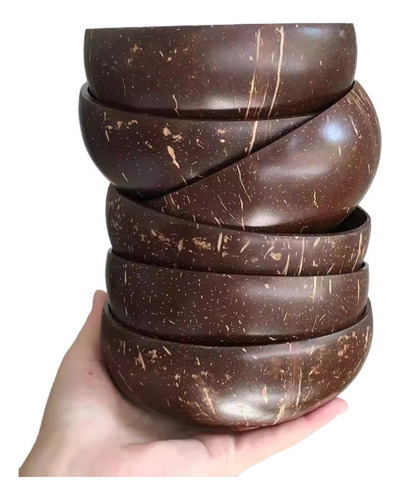Wa Cuenco De Cáscara De Coco Para Ensalada Frutas Y Arroz