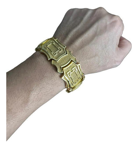 Bracelete Personalizado 35 Mm Banhado A Ouro 18k