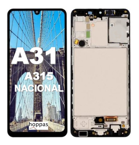 Tela Touch Display Frontal Para Galaxy A31 A315 Aro Nacional