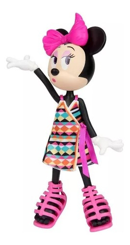 Muñeca Articulada Minnie Mouse Explosion De Color Disney