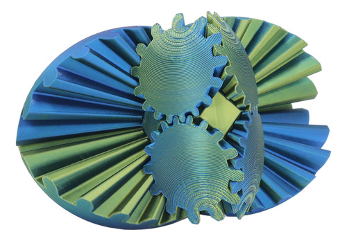 La Bola De Engranaje Impresa En 3d De Blue Gearsphere Alivia