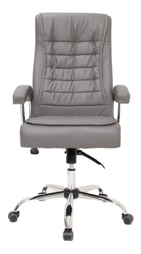 Silla de escritorio Cadeiras Inc Cadeira-Escritório-Presidente-Executiva-Alta-Confortável-Giratória A6629 ergonómica con tapizado de cuero sintético x 2 unidades