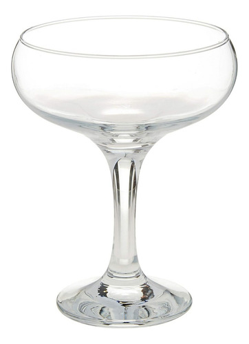 Coupe Juego 6 Copas De Vidrio Para Champagne 130 Ml Champaña Color Transparente