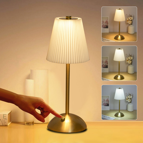 Js Lámpara De Escritorio Led Inalámbrica: Control,
