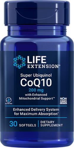 Super Ubiquinol CoQ10 200 mg - Life Extension