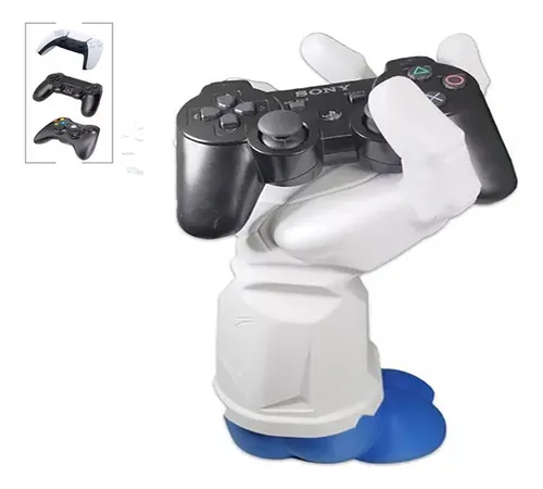 Soporte 3d Dragon Ball Vegeta Mano Joystick Ps4 Ps5 Xbox Pc Azul